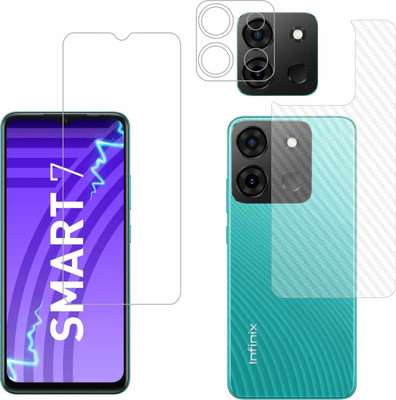 Vatsin Front and Back Tempered Glass for Itel A60(Pack of 3)