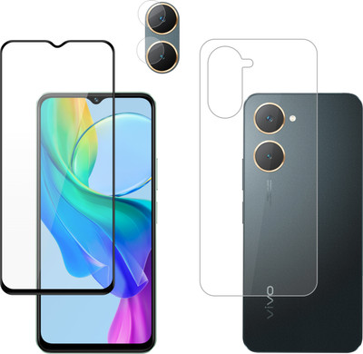 Vatsin Front and Back Tempered Glass for ViVO T3 Lite 5G(Pack of 3)