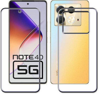 tombik Front and Back Tempered Glass for 3xs-Infinix Note 40 5G-fb(Pack of 2)