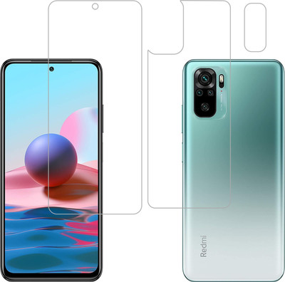 Vatsin Front and Back Tempered Glass for MI Redmi Note 10S(Pack of 3)