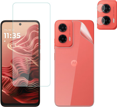 Ten To 11 Front and Back Tempered Glass for MOTOROLA g35 5G, MOTOROLA g35 5G [With Rear Camera Lens Guard](Pack of 3)