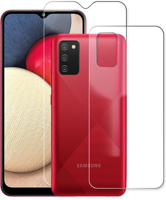 SOMTONE Front and Back Tempered Glass for Samsung Galaxy A02s(Pack of 1)