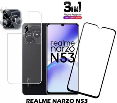 MUTAALI Front and Back Tempered Glass for Realme Narzo N53(Pack of 1)