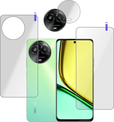 PONDRIK Front and Back Tempered Glass for realme C67 5G, realme 11 5G, realme 11X, REALME NARZO 60X(Pack of 3)