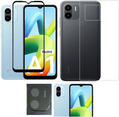 COVER CAPITAL Front and Back Tempered Glass for Xiaomi Redmi A2 4G(Pack of 3)