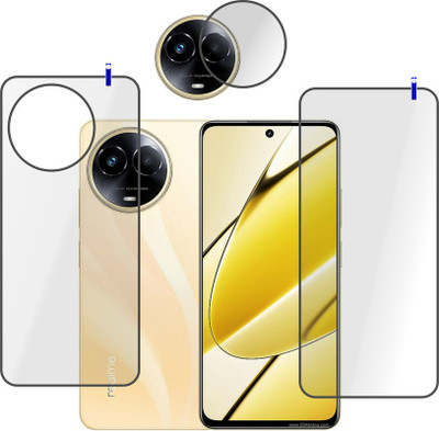 PONDRIK Front and Back Tempered Glass for Realme 11 5G(Pack of 3)