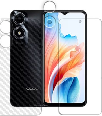 DB Front and Back Tempered Glass for OPPO A2X FRONT AND BACK , CAMERA LENS TEMPERED GLASS(Pack of 3)