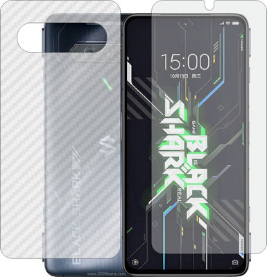 MOBART Front and Back Tempered Glass for MI BLACK SHARK 4S PRO(Pack of 2)