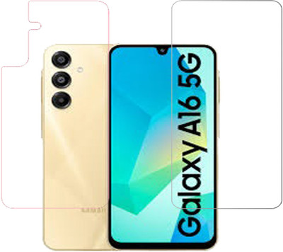 VAYUVAULT Front and Back Tempered Glass for Samsung Galaxy A16 5G(Pack of 2)