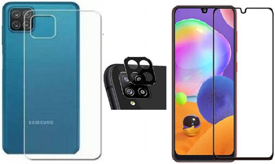COVER CAPITAL Front and Back Tempered Glass for Samsung Galaxy M32 Prime Edition(Pack of 3)
