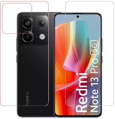 HOBBYTRONICS Front and Back Tempered Glass for Redmi Note 13 Pro 5G(Pack of 1)