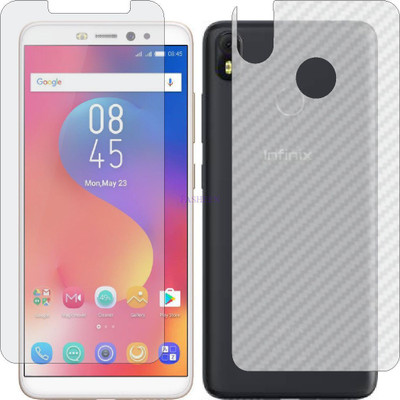 Fasheen Front and Back Tempered Glass for INFINIX HOT S3 (Front Matte Finish & Back 3d Carbon Fiber)(Pack of 2)