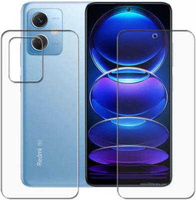 DOWRVIN Front and Back Tempered Glass for Redmi note 12 front and back Tempered Glass(Pack of 2)