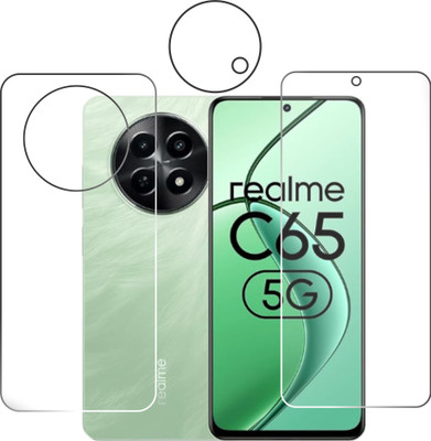 chakoor Front and Back Tempered Glass for Realme C65 5G(Pack of 3)