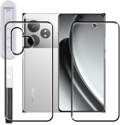 tombik Front and Back Tempered Glass for 45xa-Realme GT 6 fb uv(Pack of 2)