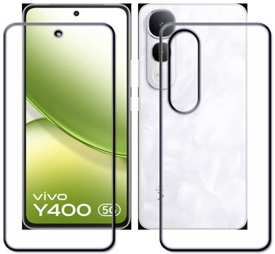 tombik Front and Back Tempered Glass for 22qc-Vivo Y400 5G-fb(Pack of 2)
