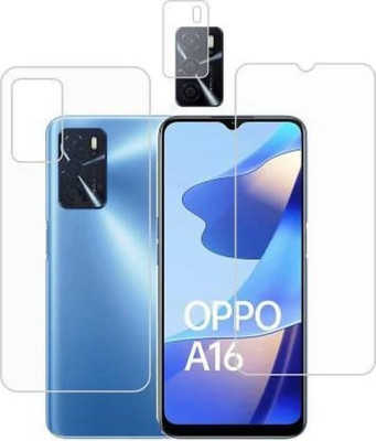 KHWABEEDA Front and Back Tempered Glass for OPPO A16 FRONT AND BACK TEMPARD GLASS(Pack of 2)