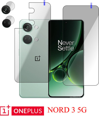 Cinzia Front and Back Tempered Glass for OnePlus Nord 3 5G(Pack of 3)