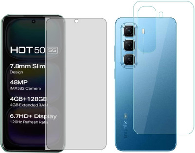 4 YARDS Front and Back Tempered Glass for Infinix Hot 50 5G (Matte Finish)(Pack of 1)