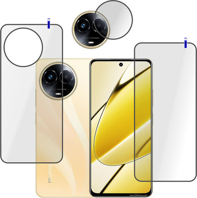 PONDRIK Front and Back Tempered Glass for Realme 11 5G(Pack of 3)