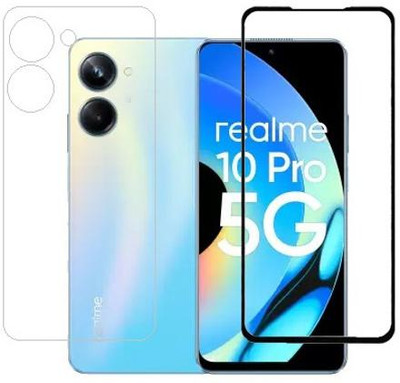 KMPERED Front and Back Tempered Glass for Realme 10 Pro 5G(Pack of 2)