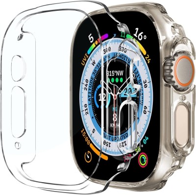 RALGUAT Front and Back Tempered Glass for Apple iWatch Ultra 49mm (Series 8) [CLEAR](Pack of 1)