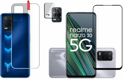 FINCH Front and Back Tempered Glass for REALME NARZO 30 5G(Pack of 3)