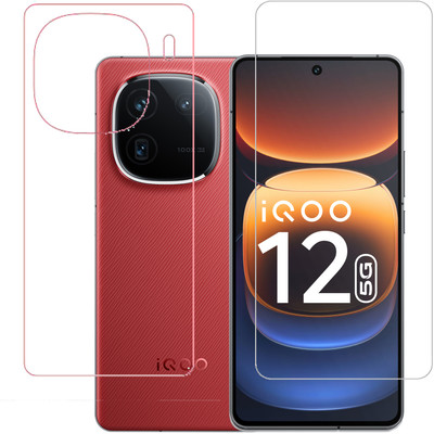 ojucase Front and Back Screen Guard for IQOO 12, iqoo 12(Pack of 1)