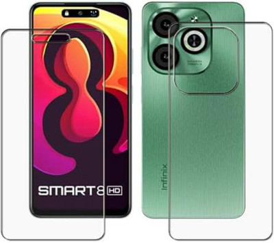 MUTAALI Front and Back Tempered Glass for SMART 8 HD(Pack of 1)