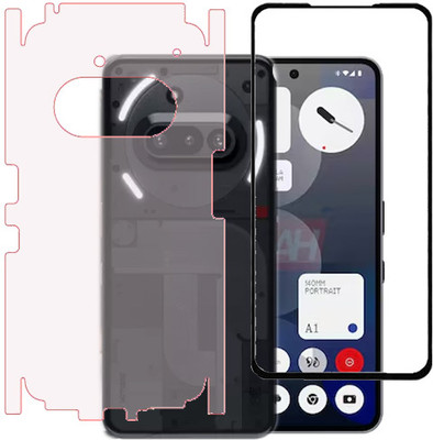 AARERED Front and Back Tempered Glass for Nothing Phone (3a)(Pack of 1)