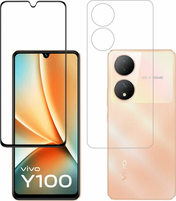 Vatsin Front and Back Tempered Glass for ViVO Y100 5G(Pack of 2)