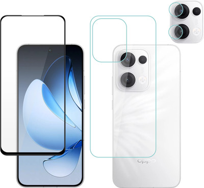 Ten To 11 Front and Back Tempered Glass for Oppo Reno 14 Pro, Oppo Reno 14 Pro [With Rear Camera Lens Guard](Pack of 3)
