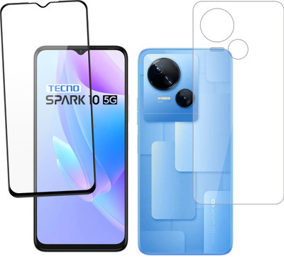 Ten To 11 Front and Back Tempered Glass for Tecno Spark 10 5G(Pack of 2)