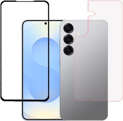 KMPERED Front and Back Tempered Glass for Samsung galaxy s25 5G, Samsung galaxy s25(Pack of 1)