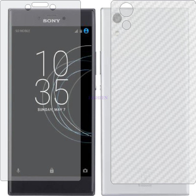Fasheen Front and Back Tempered Glass for SONY XPERIA R1 (Front Matte Finish & Back 3d Carbon Fiber)(Pack of 2)