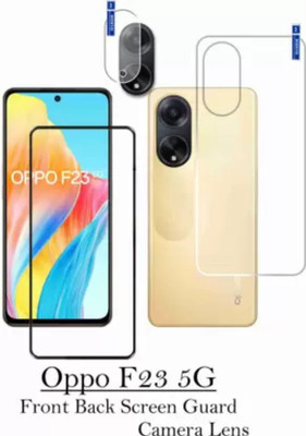 GLAMEECH Front and Back Tempered Glass for OPPO F23 5G(Pack of 3)