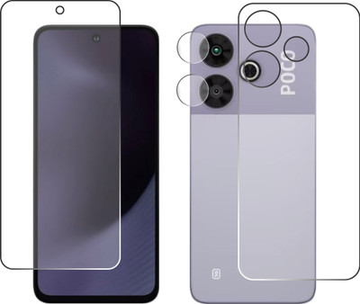 chakoor Front and Back Tempered Glass for POCO M6 Plus 5G, Redmi 13 5G(Pack of 3)