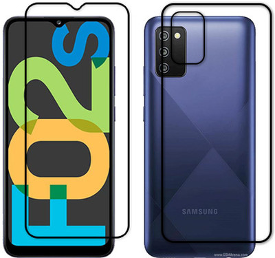 MUTAALI Front and Back Tempered Glass for SAMSUNG F02s(Pack of 1)