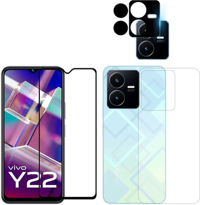 FINCH Front and Back Tempered Glass for VIVO Y22(Pack of 3)