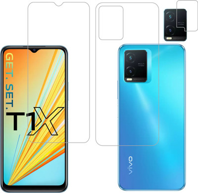Vatsin Front and Back Tempered Glass for ViVO T1X(Pack of 3)