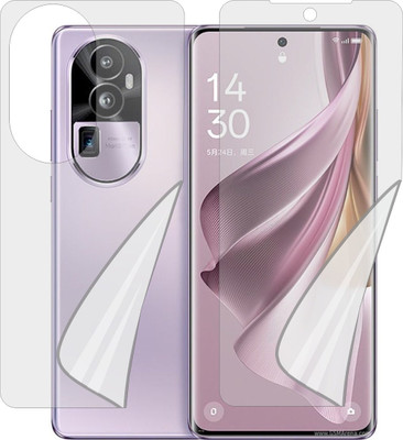 ZINGTEL Front and Back Tempered Glass for OPPO RENO 10 PRO PLUS CPH2521 (Edge To Edge TPU Full Coverage)(Pack of 1)
