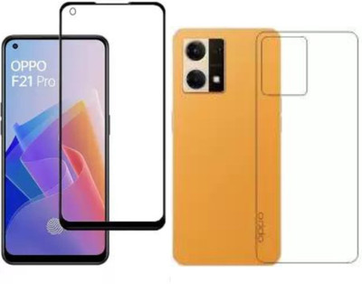 MagicalTech Front and Back Tempered Glass for Oppo F21 Pro 4G, Oppo F21 Pro 4G Front Screen Tempered Guard & Back Flexible Guard(Pack of 2)