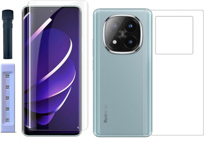 DSCASE Front and Back Tempered Glass for REDMI Note 14 Pro 5G, REDMI Note 14 Pro(Pack of 1)