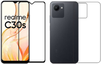 4 YARDS Front and Back Tempered Glass for Realme C30s (D-Plus)(Pack of 1)