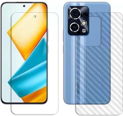 DOWRVIN Front and Back Tempered Glass for HONOR 90 GT FRONT AND BACK TEMPERED GLASS(Pack of 2)