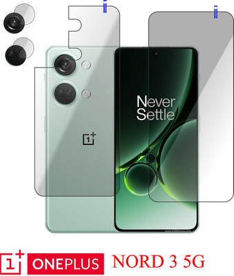 Cinzia Front and Back Tempered Glass for OnePlus Nord 3 5G(Pack of 3)
