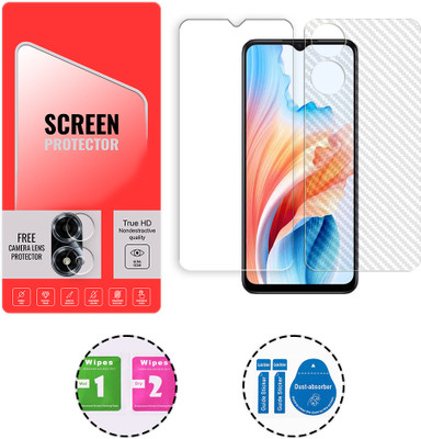 ARBAN Front and Back Tempered Glass for Oppo A2x 5G (1 FREE CAMERA LENS) WITH FRONTBACK SCREEN PROTECTOR(Pack of 1)
