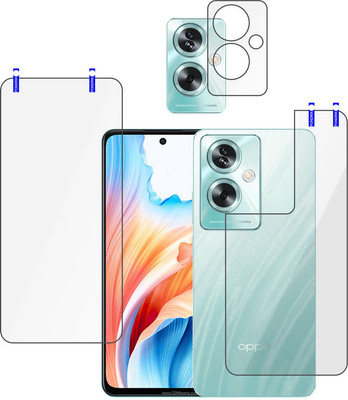 PONDRIK Front and Back Tempered Glass for OPPO A79 5G(Pack of 3)