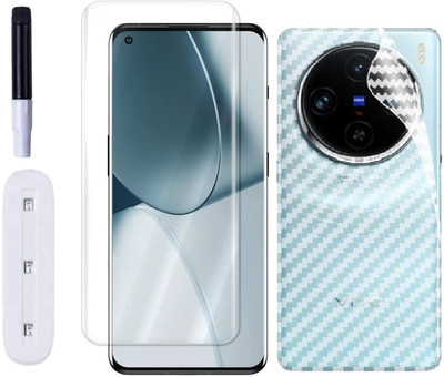 Bai and kaka Front and Back Tempered Glass for Vivo X100 Pro(Pack of 2)