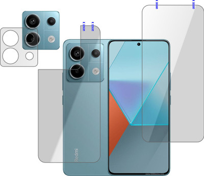 Cinzia Front and Back Tempered Glass for Redmi Note 13 Pro 5G(Pack of 3)